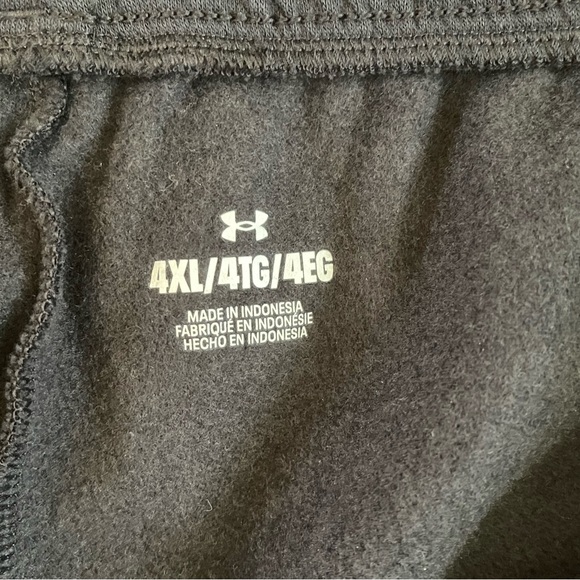 UNDER ARMOUR Rival Fleece Pants Men’s SIZE 4XL Black Sweatpants Straight Leg NWT - Picture 7 of 16
